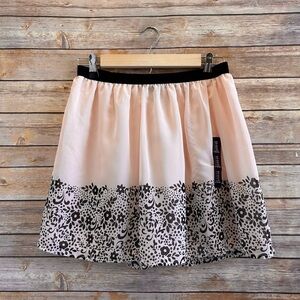 Gap Skirt Women’s Size XS Blush Pink Peach Floral Mini Pull On NWT